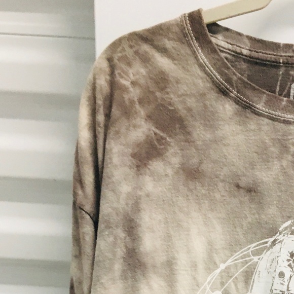 ‼️EVERYTHING MUST GO ‼️NASA Gray Tie Dye Astronaut Space Cotton Tee - Picture 2 of 7